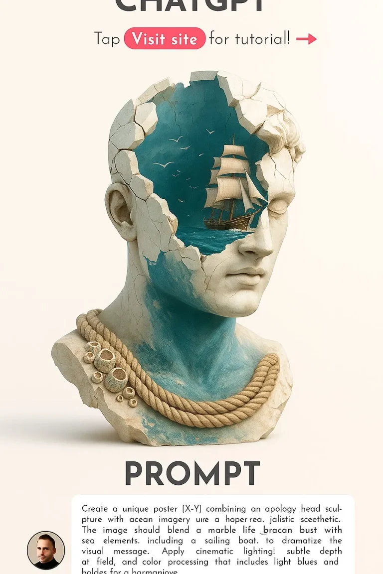 Headpiece with Broken White Marble