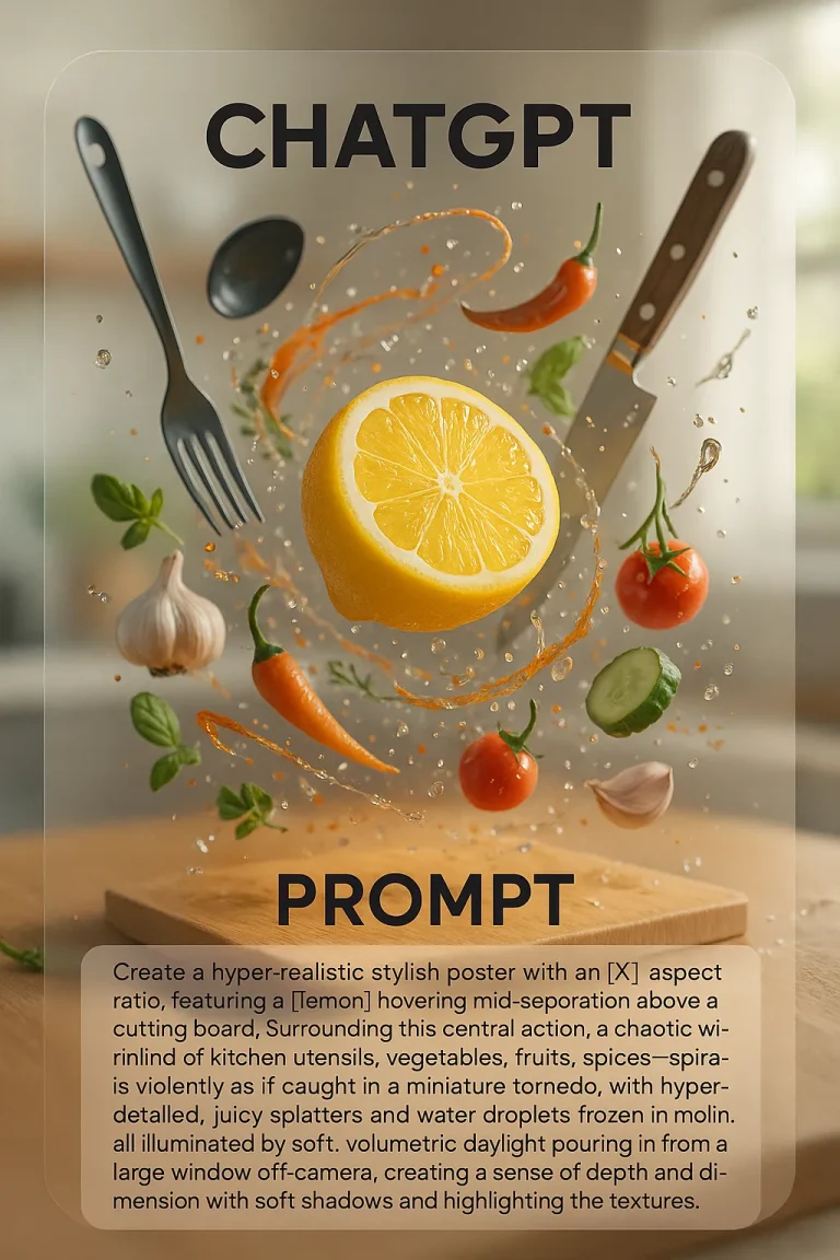 Lemon Tornado AI Art Prompt