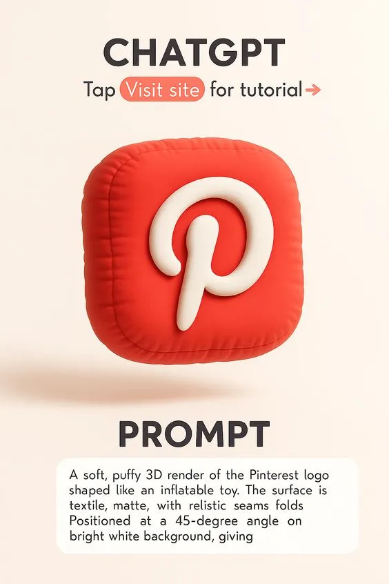 Inflatable Pinterest Logo
