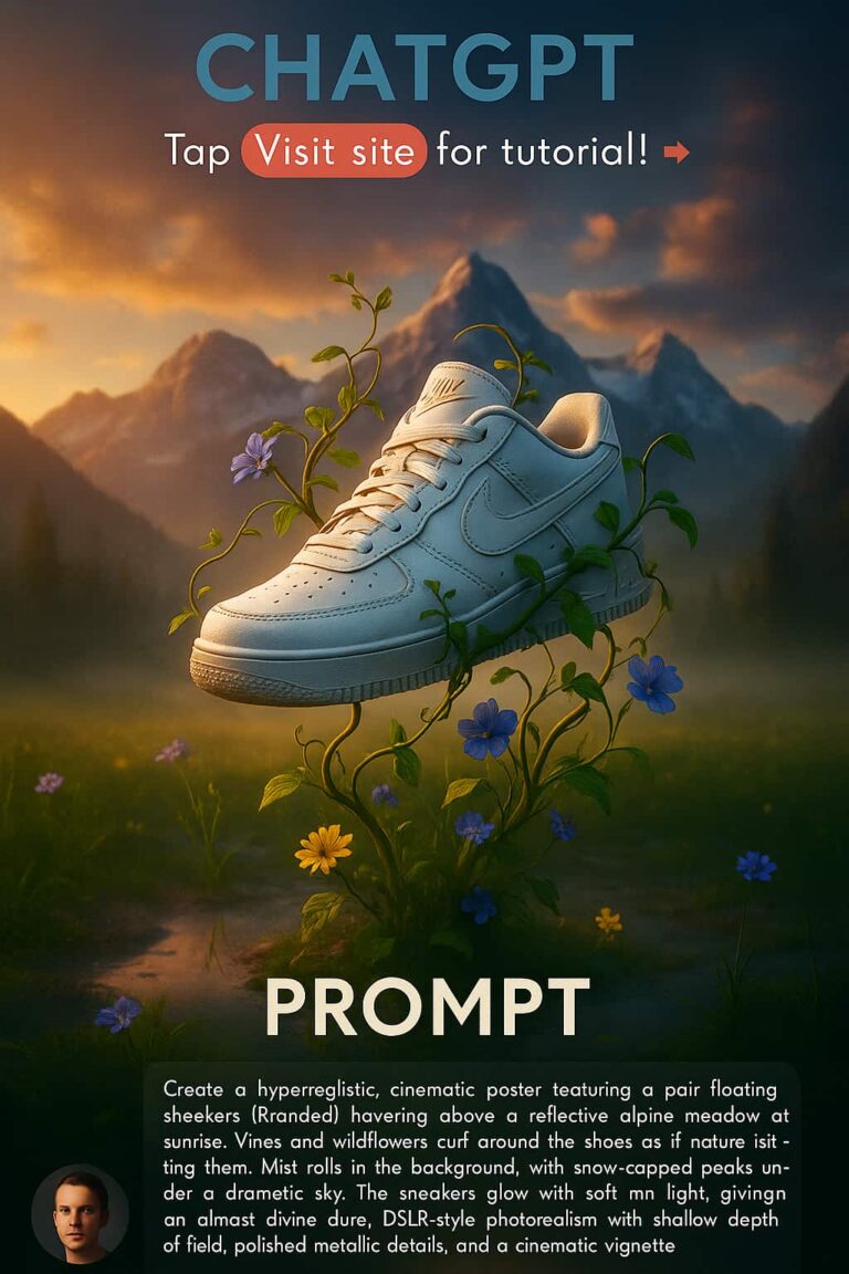 sneakers photorealistic shoot