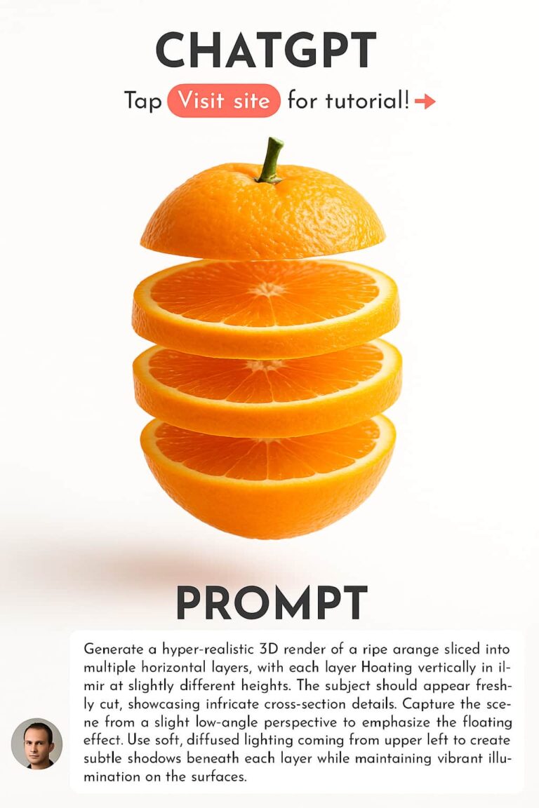 orange sliced prompt