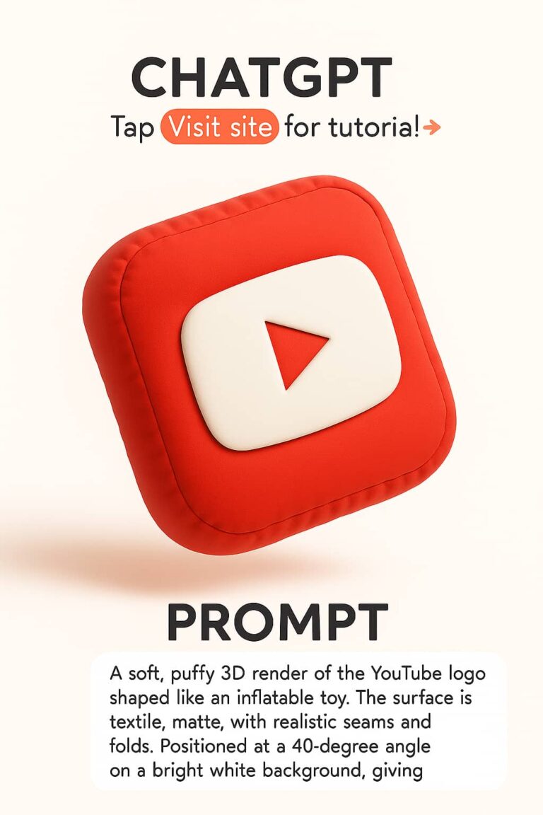 Inflatable pillow like logo creation