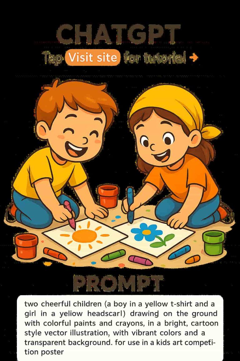 Children Drawing art with AI