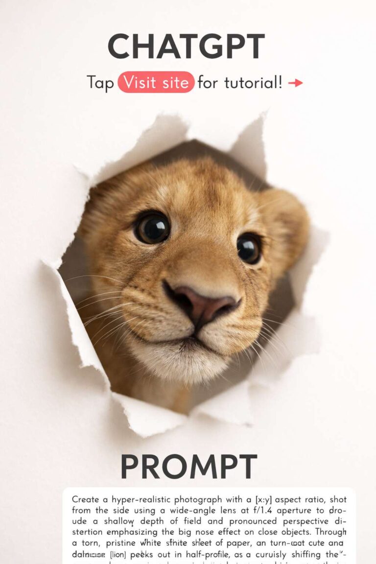 The lion cub outof the paper