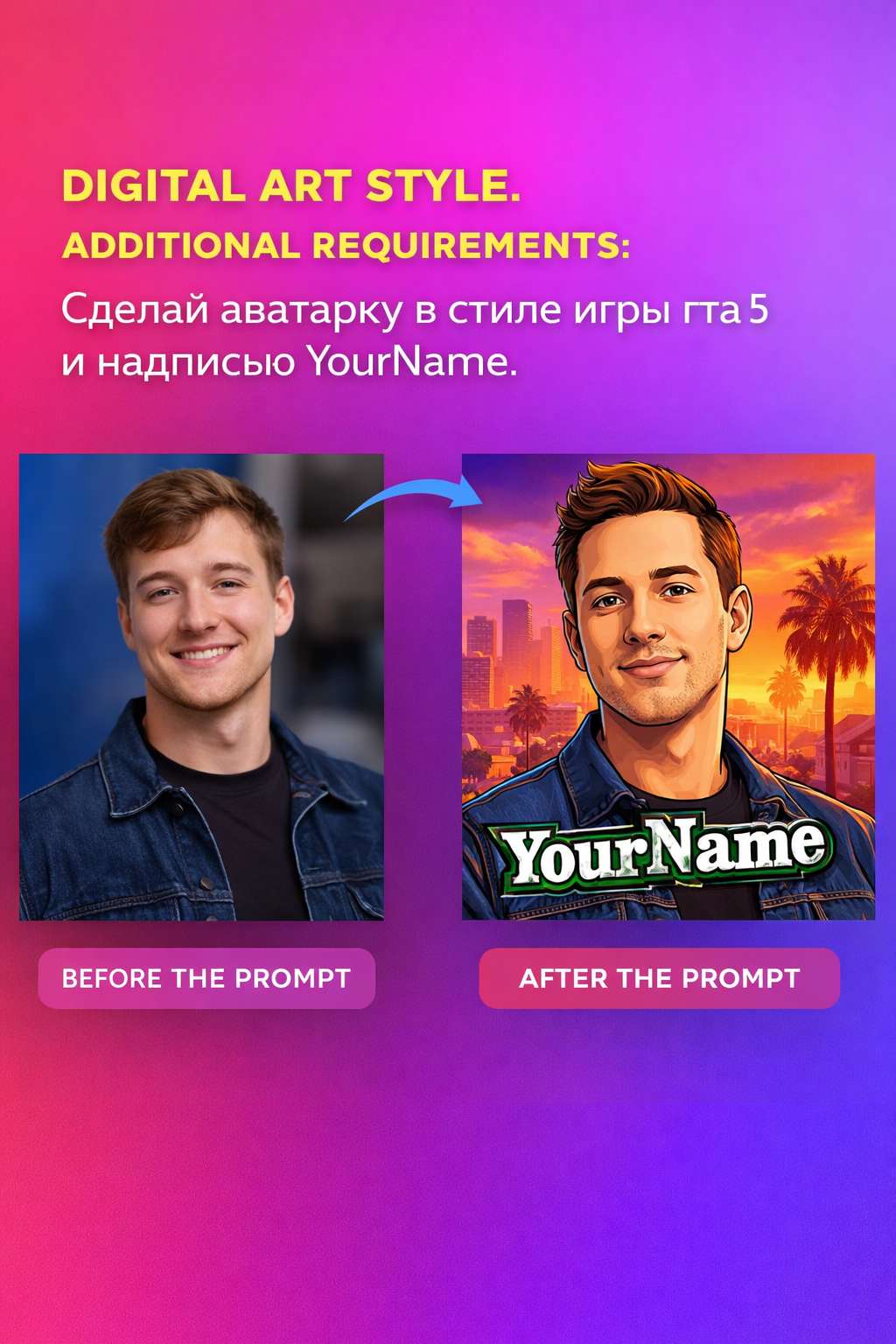 gTA style profiel pictures